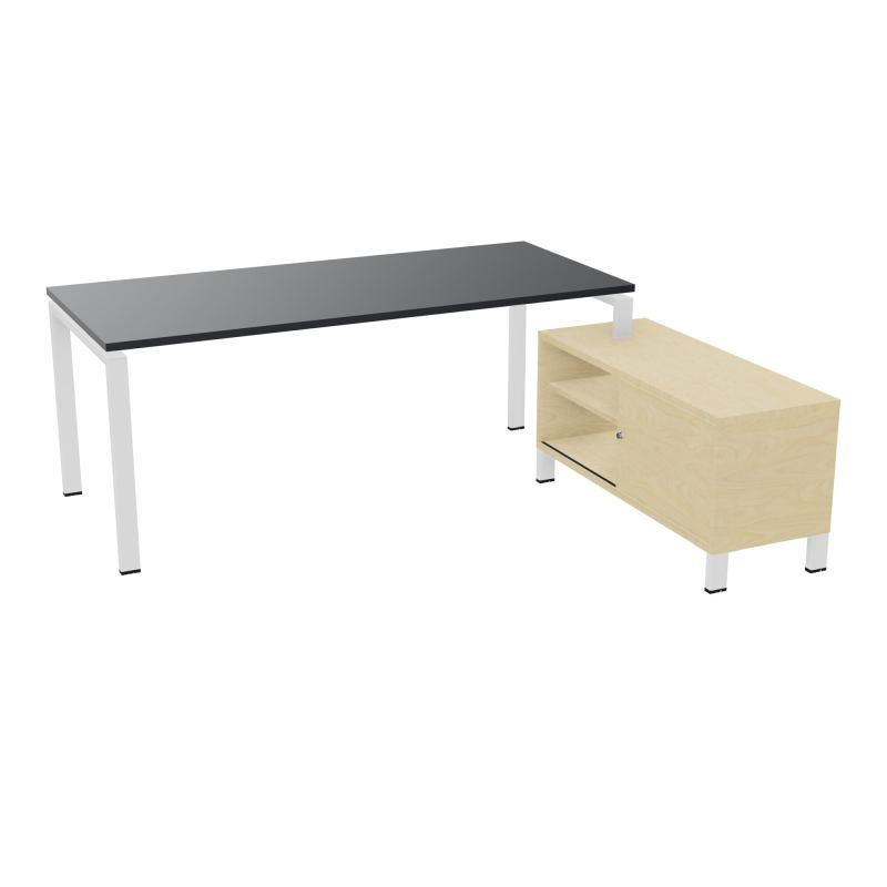 RIO BUREAU RECT. 198X168 PL 180X80 OBT + RET PORT A DROITE SIMPLE ACCES  R9 ZO N8