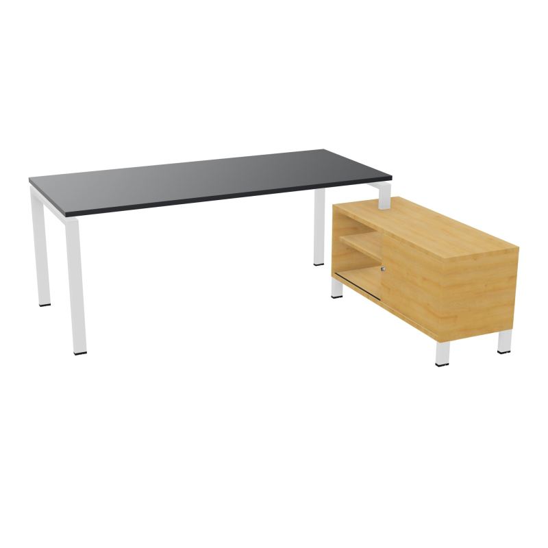 RIO BUREAU RECT. 198X168 PL 180X80 OBT + RET PORT A DROITE SIMPLE ACCES  R9 ZO R5