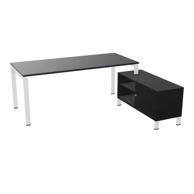 RIO BUREAU RECT. 198X168 PL 180X80 OBT + RET PORT A DROITE SIMPLE ACCES  R9 ZO RK