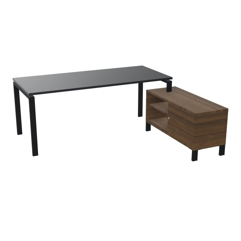 RIO BUREAU RECT. 198X168 PL 180X80 OBT + RET PORT A DROITE SIMPLE ACCES  R9 ZP N6