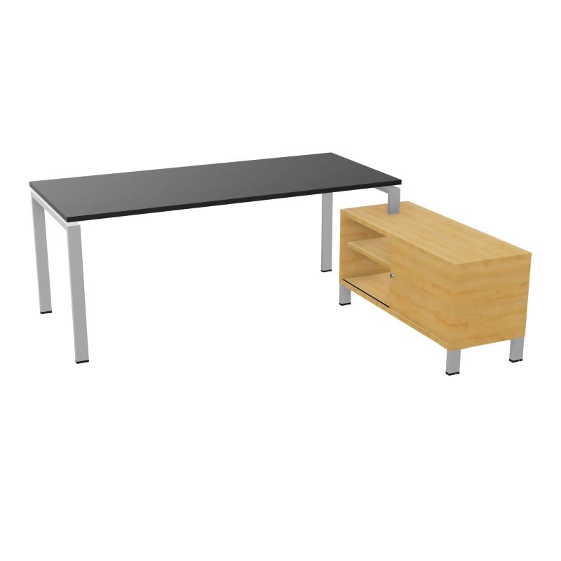 RIO BUREAU RECT. 198X168 PL 180X80 OBT + RET PORT A DROITE SIMPLE ACCES  RK SA R5