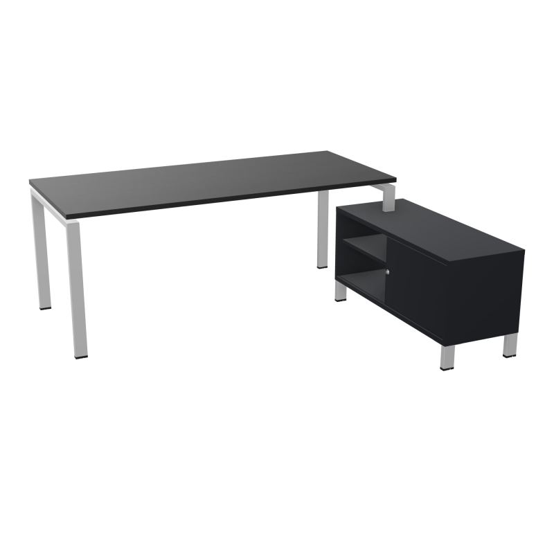 RIO BUREAU RECT. 198X168 PL 180X80 OBT + RET PORT A DROITE SIMPLE ACCES  RK SA R9