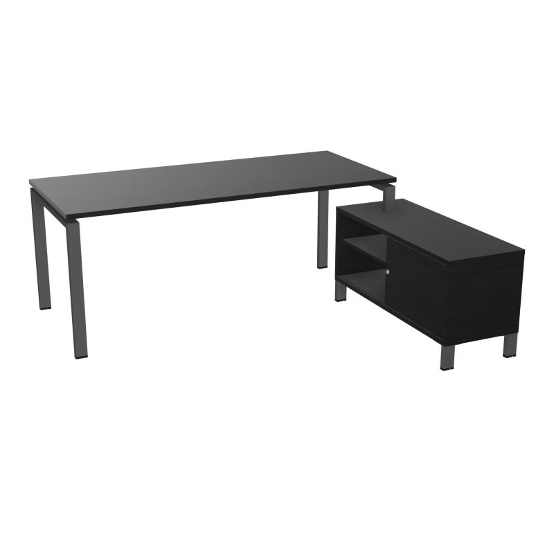 RIO BUREAU RECT. 198X168 PL 180X80 OBT + RET PORT A DROITE SIMPLE ACCES  RK SC RK