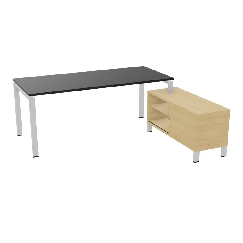 RIO BUREAU RECT. 198X168 PL 180X80 OBT + RET PORT A DROITE SIMPLE ACCES  RK SD R1