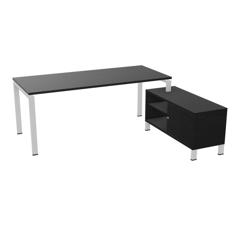 RIO BUREAU RECT. 198X168 PL 180X80 OBT + RET PORT A DROITE SIMPLE ACCES  RK SD RK