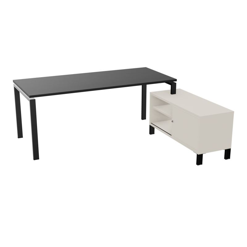 RIO BUREAU RECT. 198X168 PL 180X80 OBT + RET PORT A DROITE SIMPLE ACCES  RK SG N5