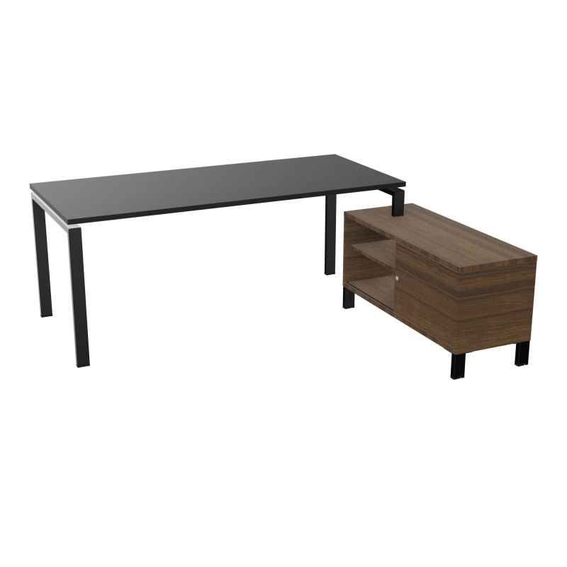 RIO BUREAU RECT. 198X168 PL 180X80 OBT + RET PORT A DROITE SIMPLE ACCES  RK SG N6