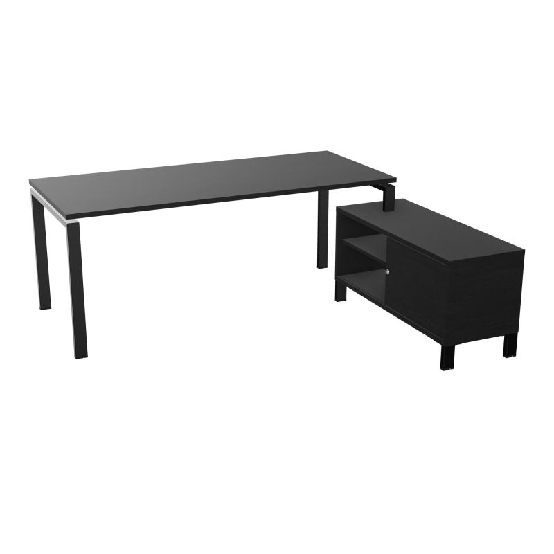 RIO BUREAU RECT. 198X168 PL 180X80 OBT + RET PORT A DROITE SIMPLE ACCES  RK SG RK
