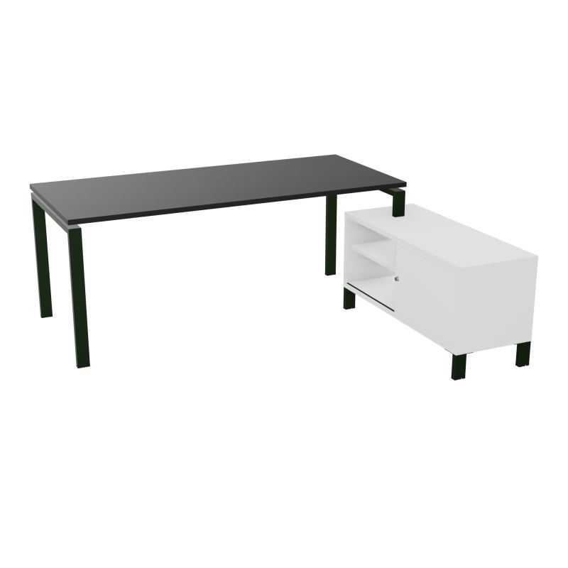 RIO BUREAU RECT. 198X168 PL 180X80 OBT + RET PORT A DROITE SIMPLE ACCES  RK ST MG