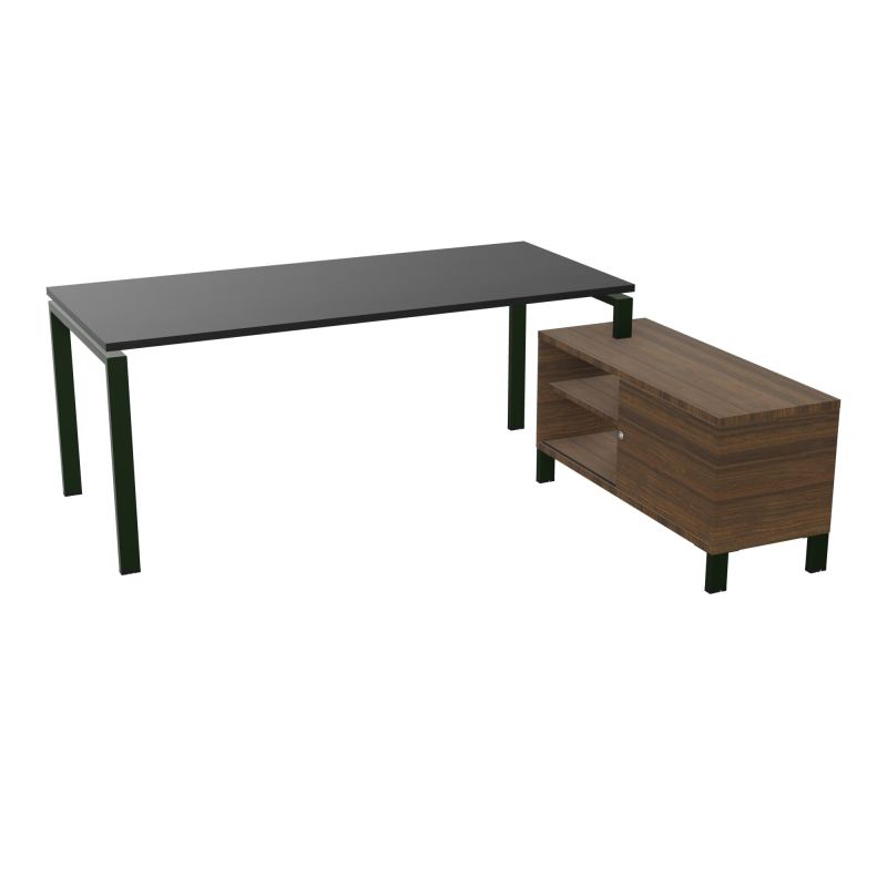 RIO BUREAU RECT. 198X168 PL 180X80 OBT + RET PORT A DROITE SIMPLE ACCES  RK ST N6