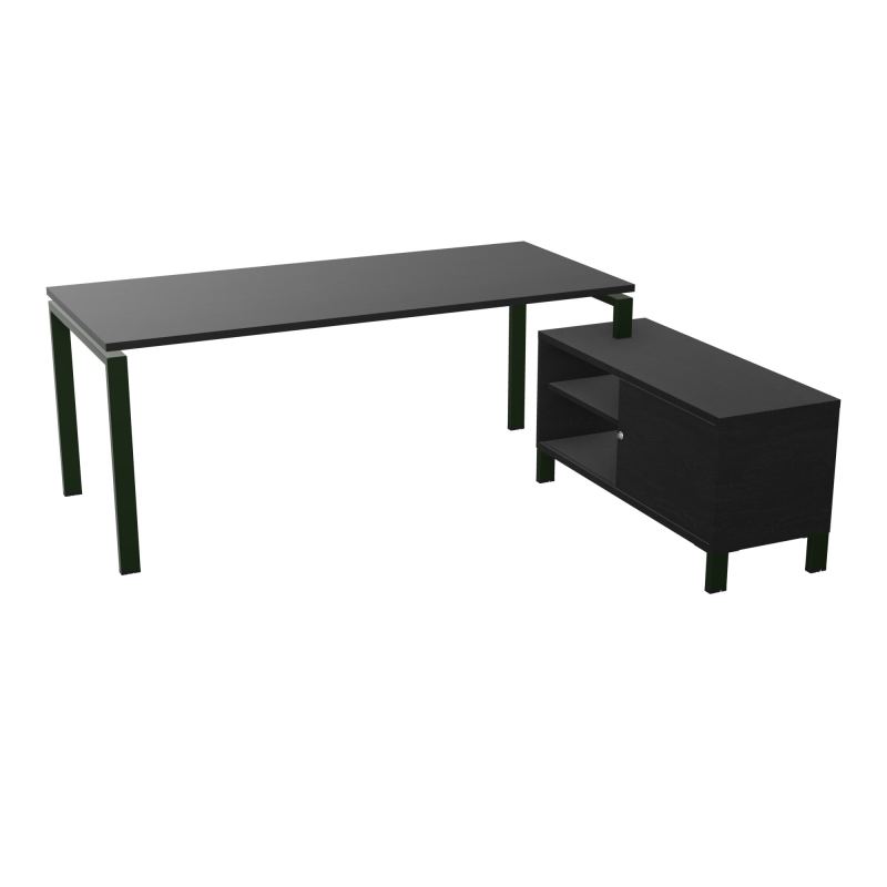 RIO BUREAU RECT. 198X168 PL 180X80 OBT + RET PORT A DROITE SIMPLE ACCES  RK ST RK