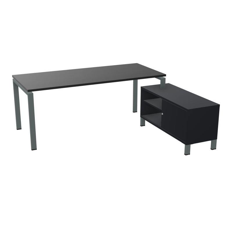 RIO BUREAU RECT. 198X168 PL 180X80 OBT + RET PORT A DROITE SIMPLE ACCES  RK SU R9