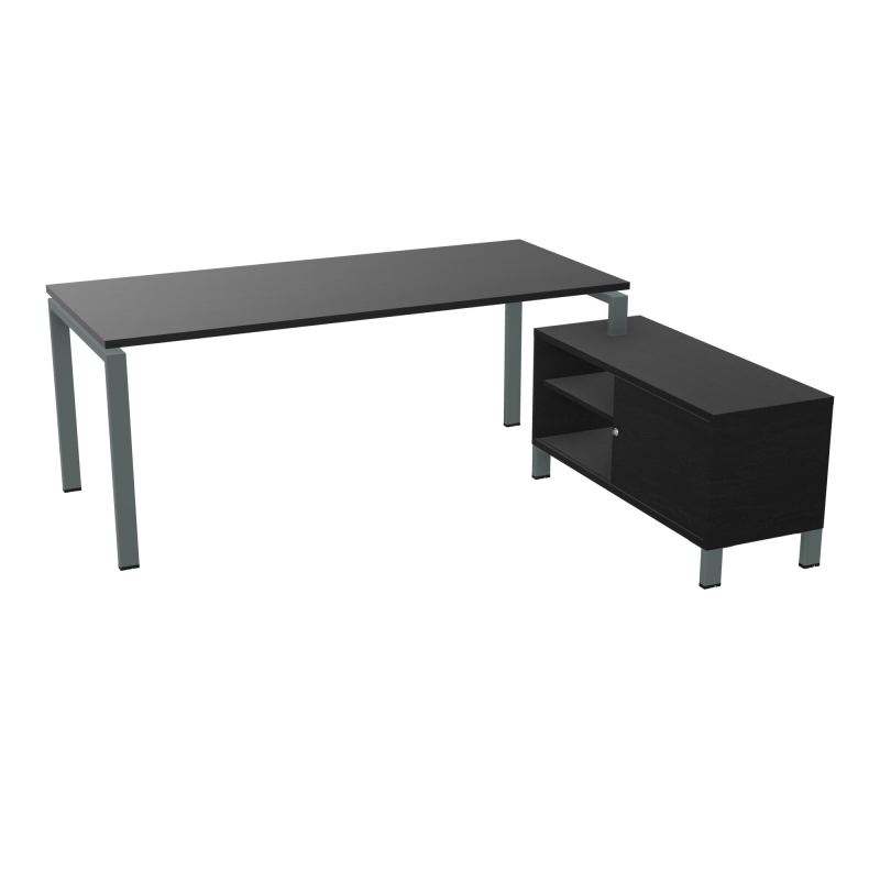 RIO BUREAU RECT. 198X168 PL 180X80 OBT + RET PORT A DROITE SIMPLE ACCES  RK SU RK