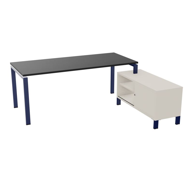 RIO BUREAU RECT. 198X168 PL 180X80 OBT + RET PORT A DROITE SIMPLE ACCES  RK X4 N5