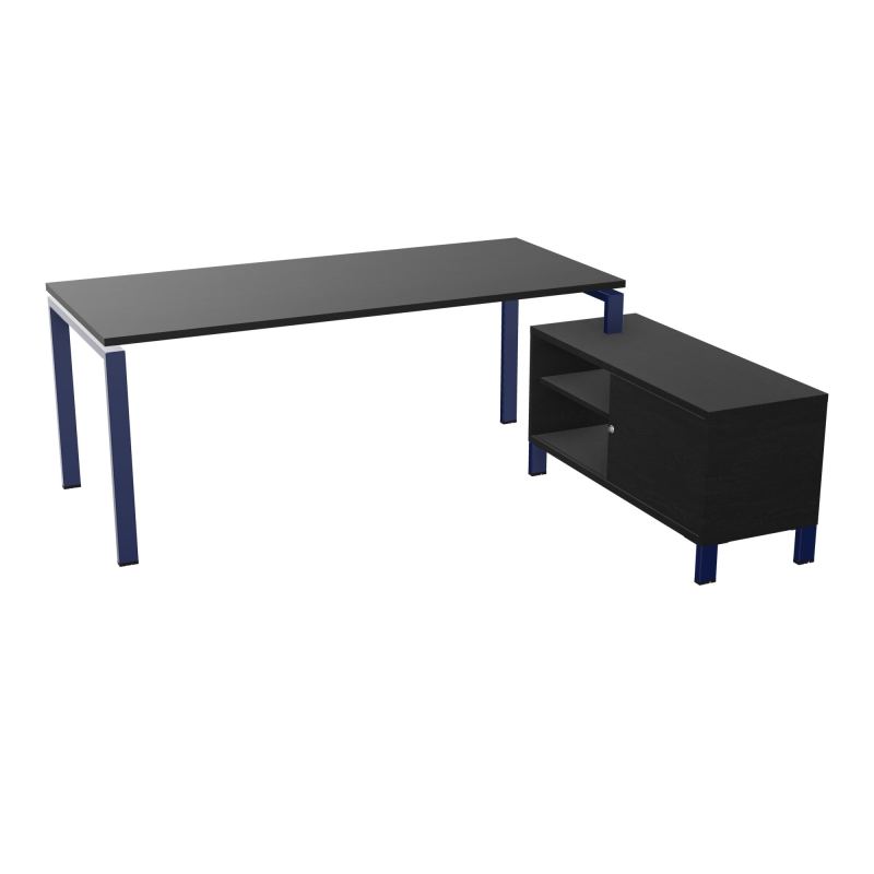 RIO BUREAU RECT. 198X168 PL 180X80 OBT + RET PORT A DROITE SIMPLE ACCES  RK X4 RK