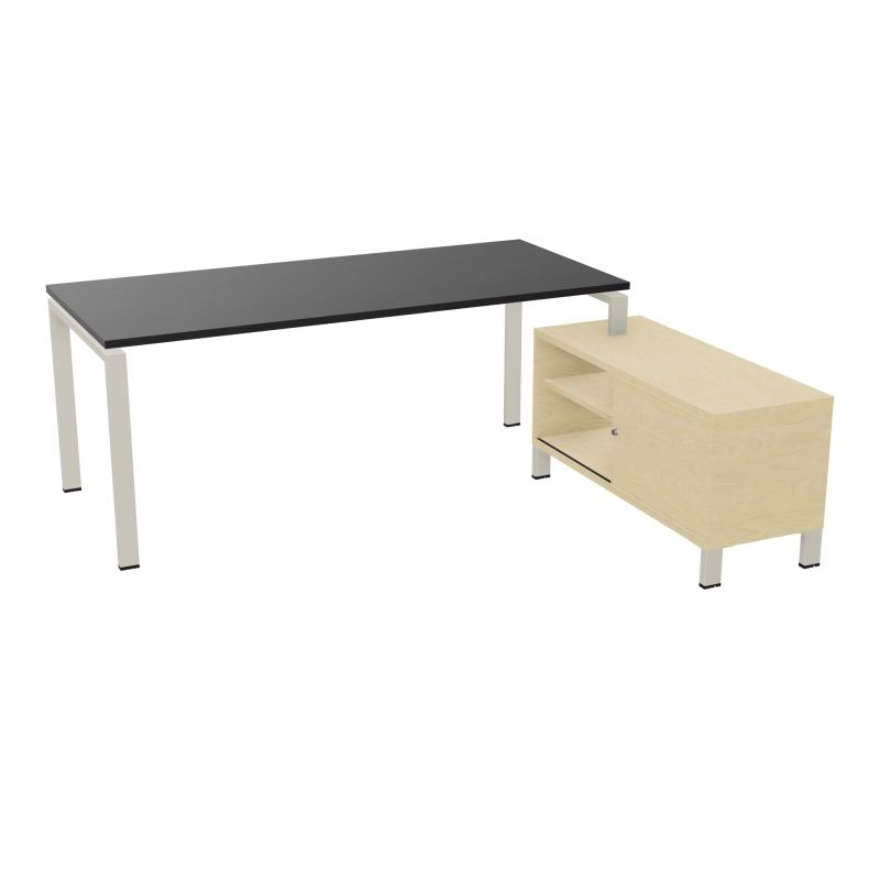 RIO BUREAU RECT. 198X168 PL 180X80 OBT + RET PORT A DROITE SIMPLE ACCES  RK ZC N8