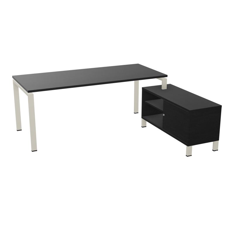 RIO BUREAU RECT. 198X168 PL 180X80 OBT + RET PORT A DROITE SIMPLE ACCES  RK ZC RK