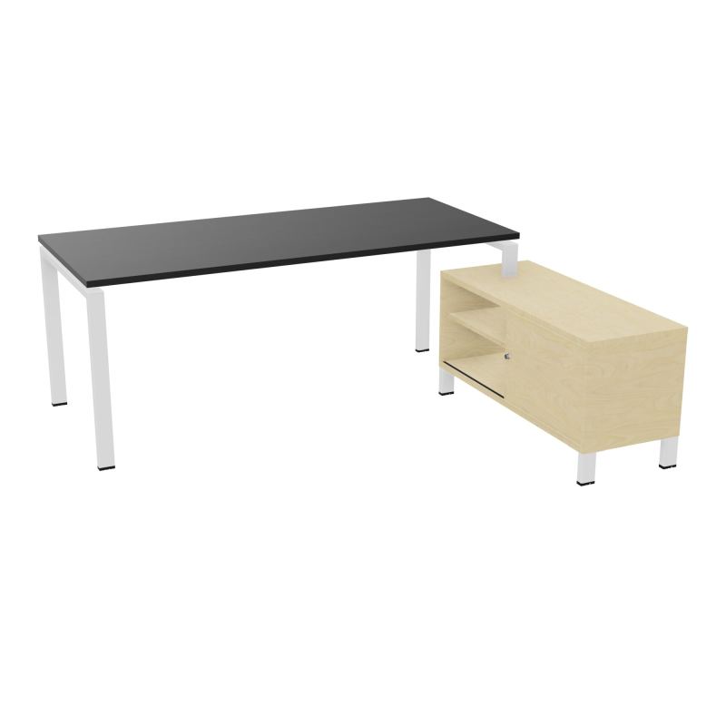 RIO BUREAU RECT. 198X168 PL 180X80 OBT + RET PORT A DROITE SIMPLE ACCES  RK ZO N8