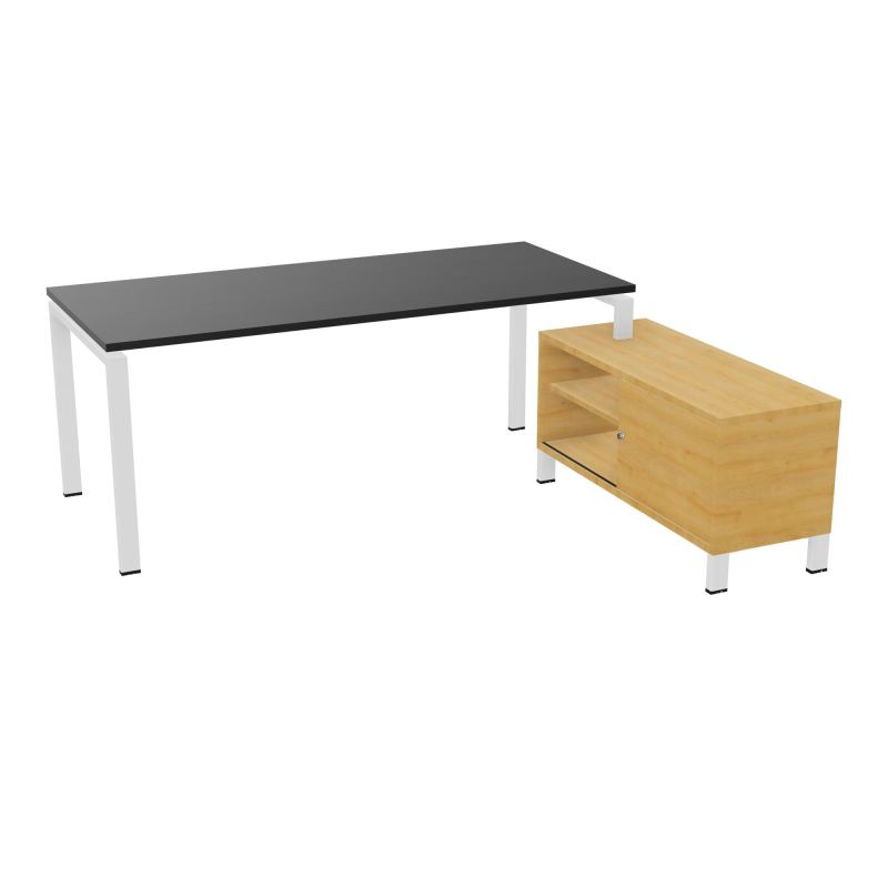 RIO BUREAU RECT. 198X168 PL 180X80 OBT + RET PORT A DROITE SIMPLE ACCES  RK ZO R5