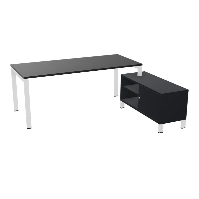 RIO BUREAU RECT. 198X168 PL 180X80 OBT + RET PORT A DROITE SIMPLE ACCES  RK ZO R9