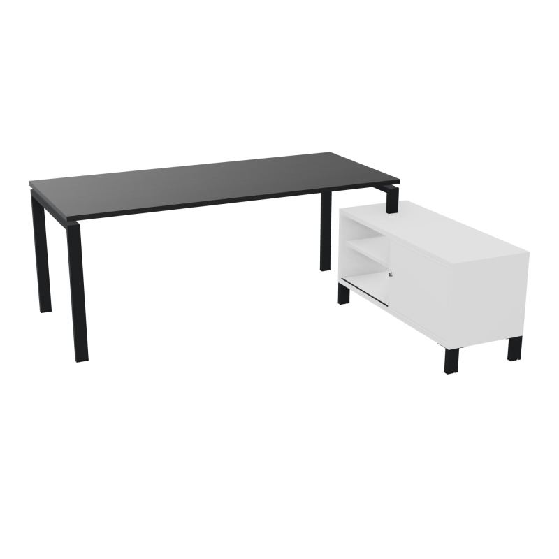 RIO BUREAU RECT. 198X168 PL 180X80 OBT + RET PORT A DROITE SIMPLE ACCES  RK ZP MG
