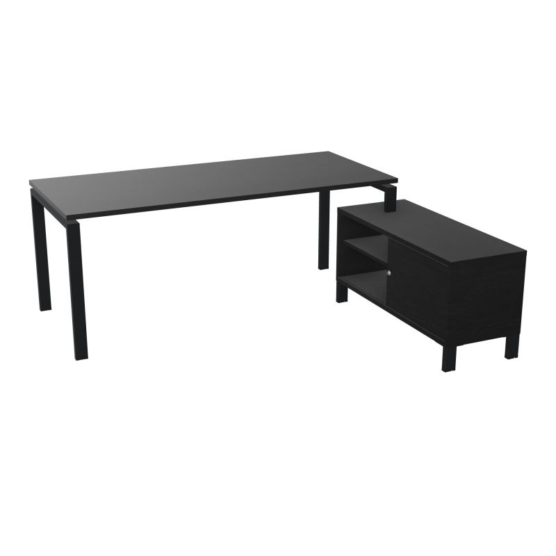 RIO BUREAU RECT. 198X168 PL 180X80 OBT + RET PORT A DROITE SIMPLE ACCES  RK ZP RK