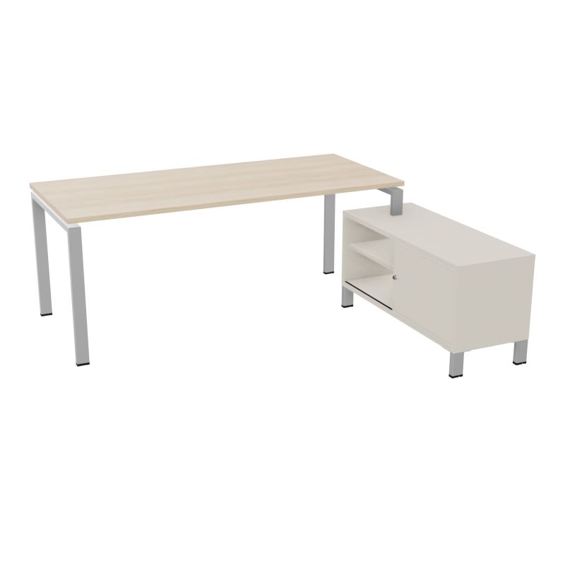 RIO BUREAU RECT. 198X168 PL 180X80 OBT + RET PORT A DROITE SIMPLE ACCES  RZ SA N5