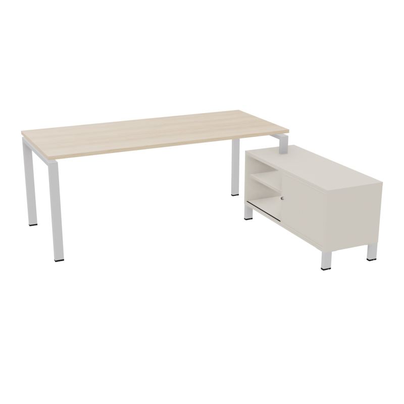 RIO BUREAU RECT. 198X168 PL 180X80 OBT + RET PORT A DROITE SIMPLE ACCES  RZ SD N5