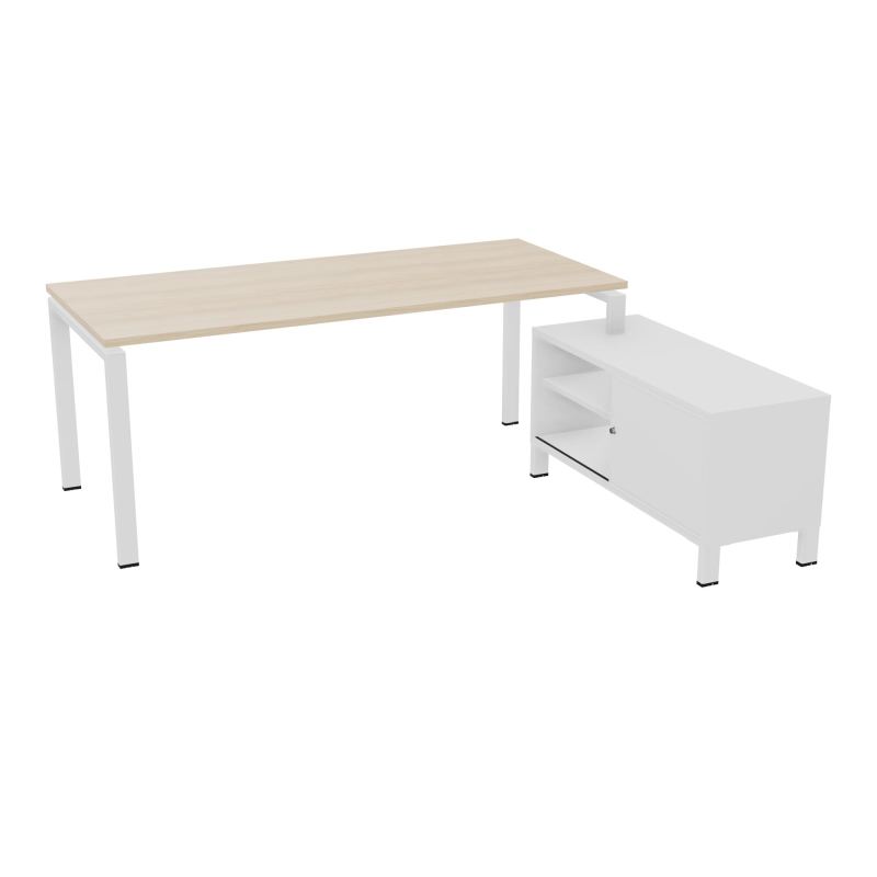 RIO BUREAU RECT. 198X168 PL 180X80 OBT + RET PORT A DROITE SIMPLE ACCES  RZ SO MG