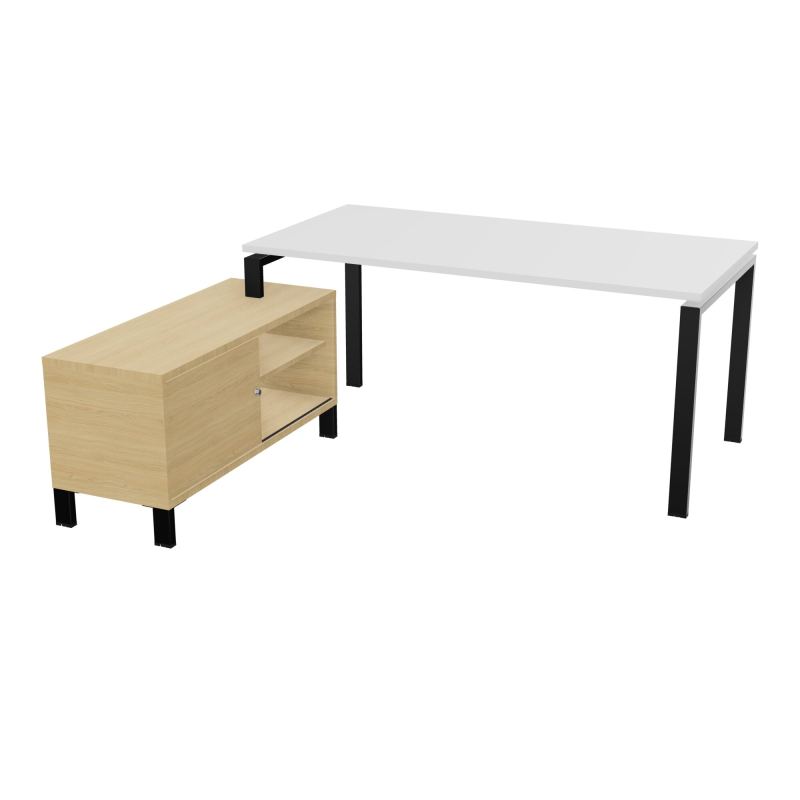 RIO BUREAU RECT. 178X168 PL 160X80 OBT + RET PORT A GAUCHE SIMPLE ACCES  MG SG R1