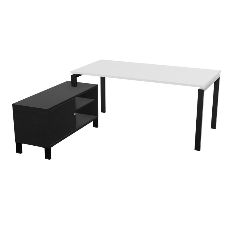 RIO BUREAU RECT. 178X168 PL 160X80 OBT + RET PORT A GAUCHE SIMPLE ACCES  MG SG RK