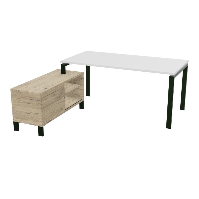 RIO BUREAU RECT. 178X168 PL 160X80 OBT + RET PORT A GAUCHE SIMPLE ACCES  MG ST R3