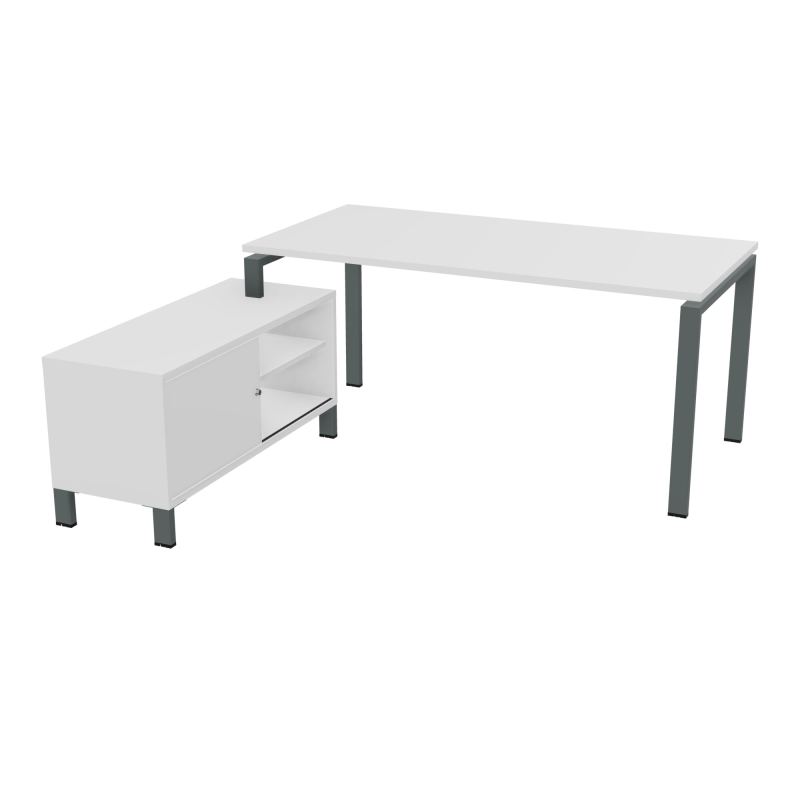 RIO BUREAU RECT. 178X168 PL 160X80 OBT + RET PORT A GAUCHE SIMPLE ACCES  MG SU MG