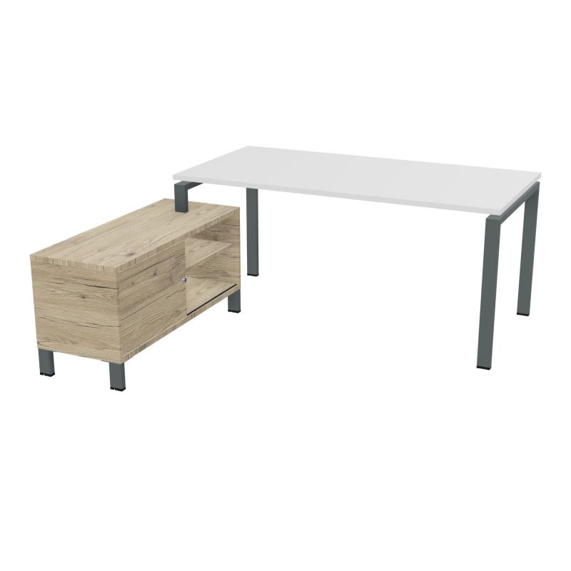 RIO BUREAU RECT. 178X168 PL 160X80 OBT + RET PORT A GAUCHE SIMPLE ACCES  MG SU R3