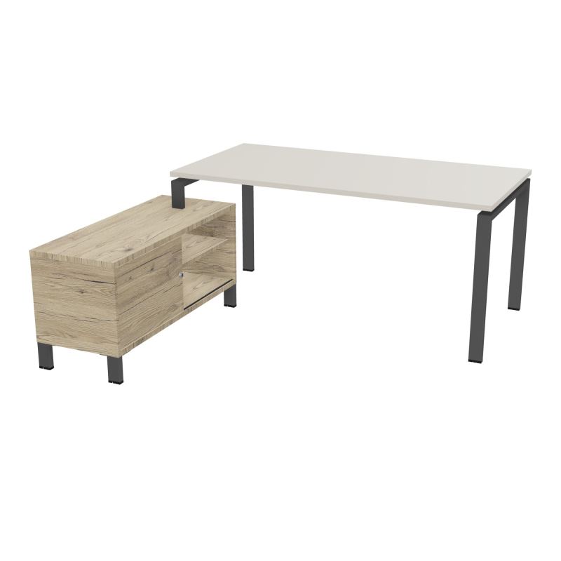 RIO BUREAU RECT. 178X168 PL 160X80 OBT + RET PORT A GAUCHE SIMPLE ACCES  N5 SC R3