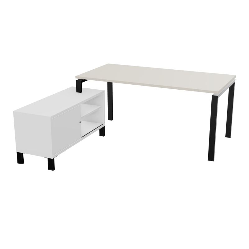 RIO BUREAU RECT. 178X168 PL 160X80 OBT + RET PORT A GAUCHE SIMPLE ACCES  N5 SG MG