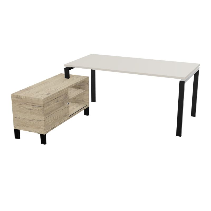 RIO BUREAU RECT. 178X168 PL 160X80 OBT + RET PORT A GAUCHE SIMPLE ACCES  N5 SG R3