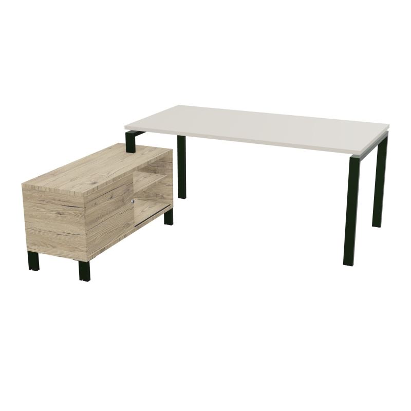 RIO BUREAU RECT. 178X168 PL 160X80 OBT + RET PORT A GAUCHE SIMPLE ACCES  N5 ST R3