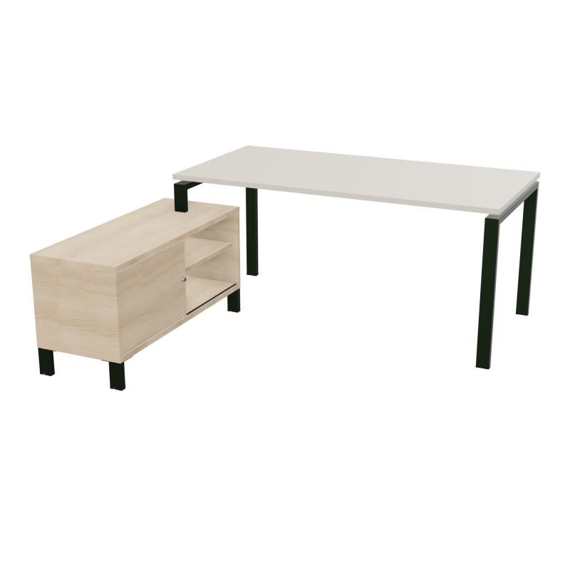 RIO BUREAU RECT. 178X168 PL 160X80 OBT + RET PORT A GAUCHE SIMPLE ACCES  N5 ST RZ