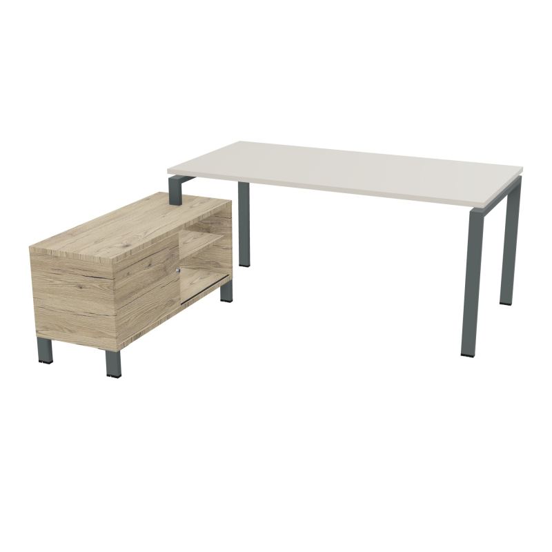 RIO BUREAU RECT. 178X168 PL 160X80 OBT + RET PORT A GAUCHE SIMPLE ACCES  N5 SU R3