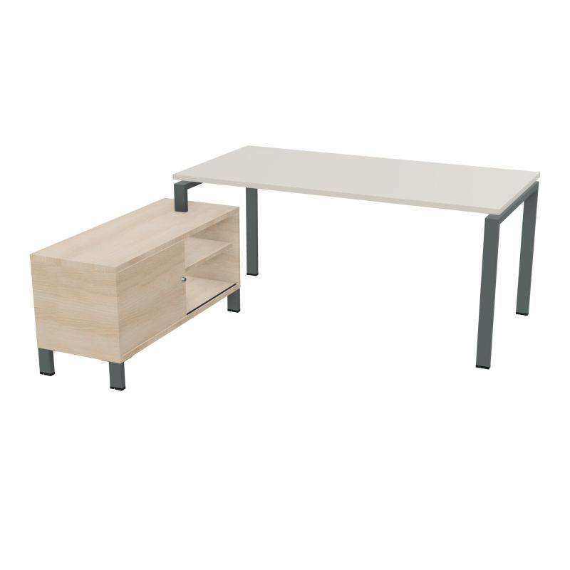 RIO BUREAU RECT. 178X168 PL 160X80 OBT + RET PORT A GAUCHE SIMPLE ACCES  N5 SU RZ