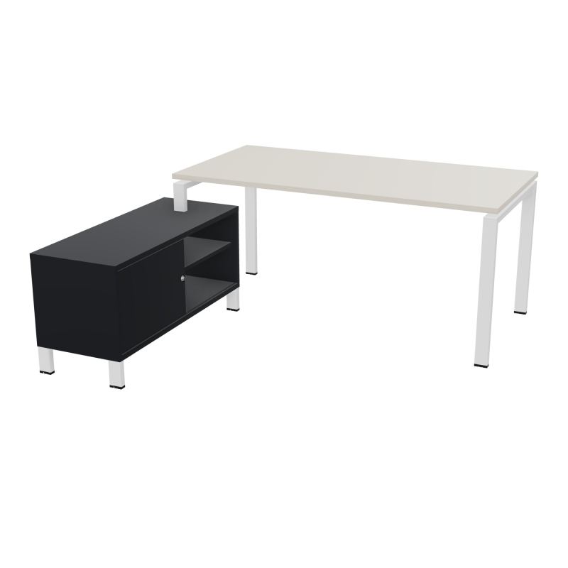 RIO BUREAU RECT. 178X168 PL 160X80 OBT + RET PORT A GAUCHE SIMPLE ACCES  N5 ZO R9