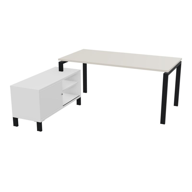RIO BUREAU RECT. 178X168 PL 160X80 OBT + RET PORT A GAUCHE SIMPLE ACCES  N5 ZP MG