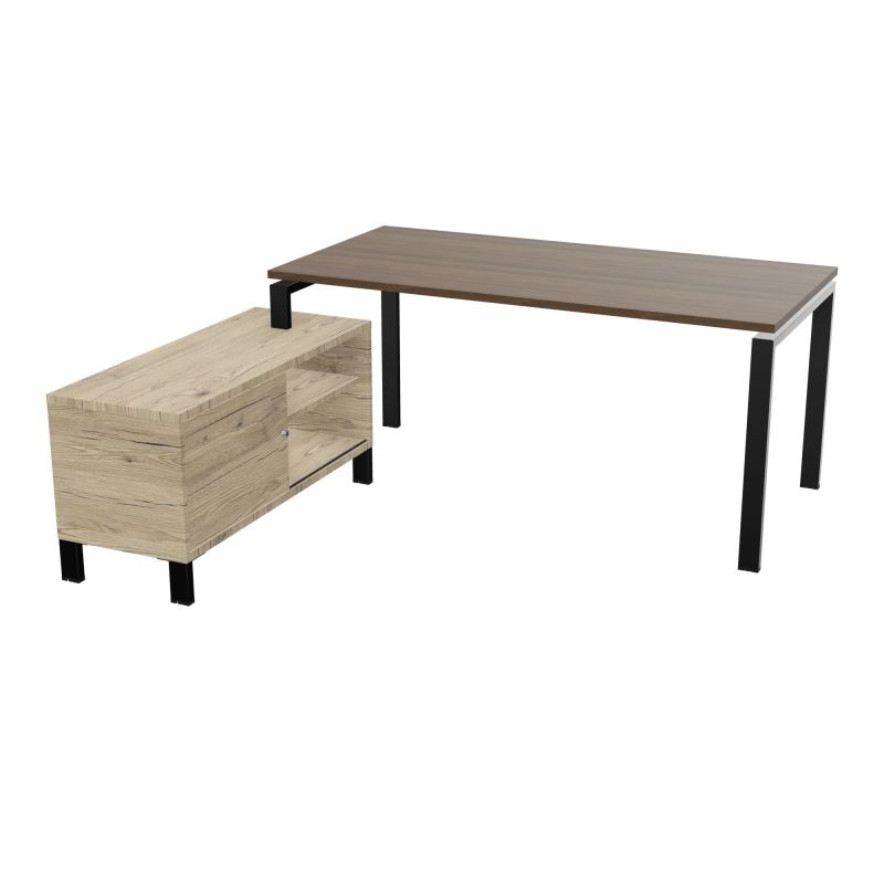 RIO BUREAU RECT. 178X168 PL 160X80 OBT + RET PORT A GAUCHE SIMPLE ACCES  N6 SG R3