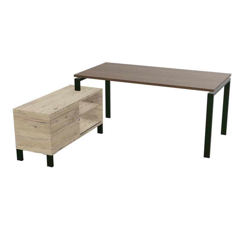 RIO BUREAU RECT. 178X168 PL 160X80 OBT + RET PORT A GAUCHE SIMPLE ACCES  N6 ST R3