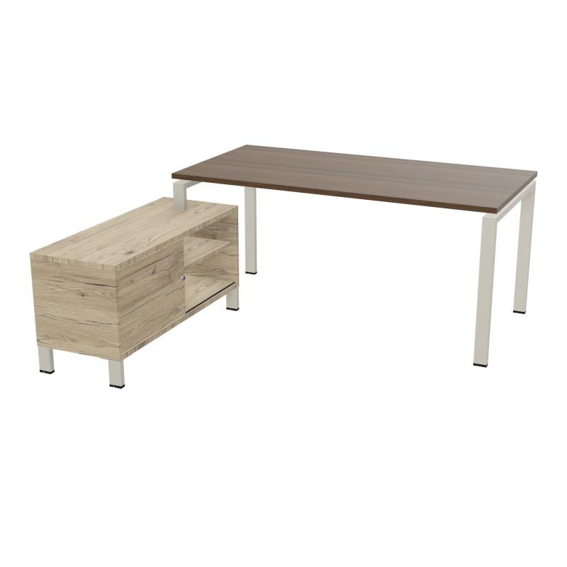 RIO BUREAU RECT. 178X168 PL 160X80 OBT + RET PORT A GAUCHE SIMPLE ACCES  N6 ZC R3