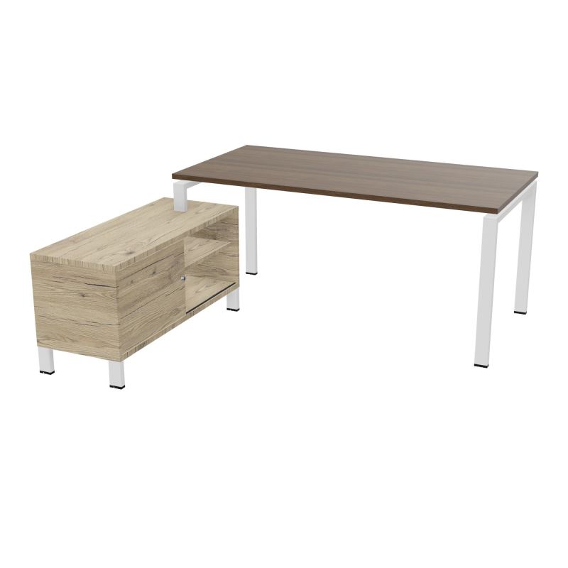RIO BUREAU RECT. 178X168 PL 160X80 OBT + RET PORT A GAUCHE SIMPLE ACCES  N6 ZO R3