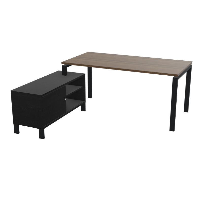 RIO BUREAU RECT. 178X168 PL 160X80 OBT + RET PORT A GAUCHE SIMPLE ACCES  N6 ZP RK