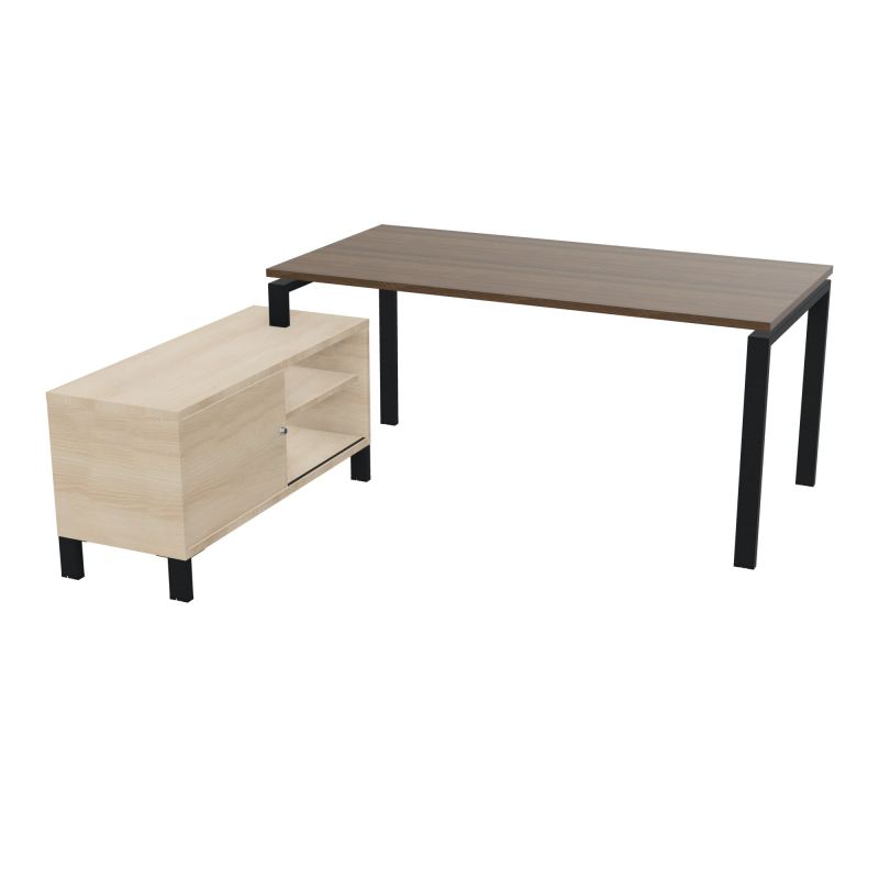 RIO BUREAU RECT. 178X168 PL 160X80 OBT + RET PORT A GAUCHE SIMPLE ACCES  N6 ZP RZ