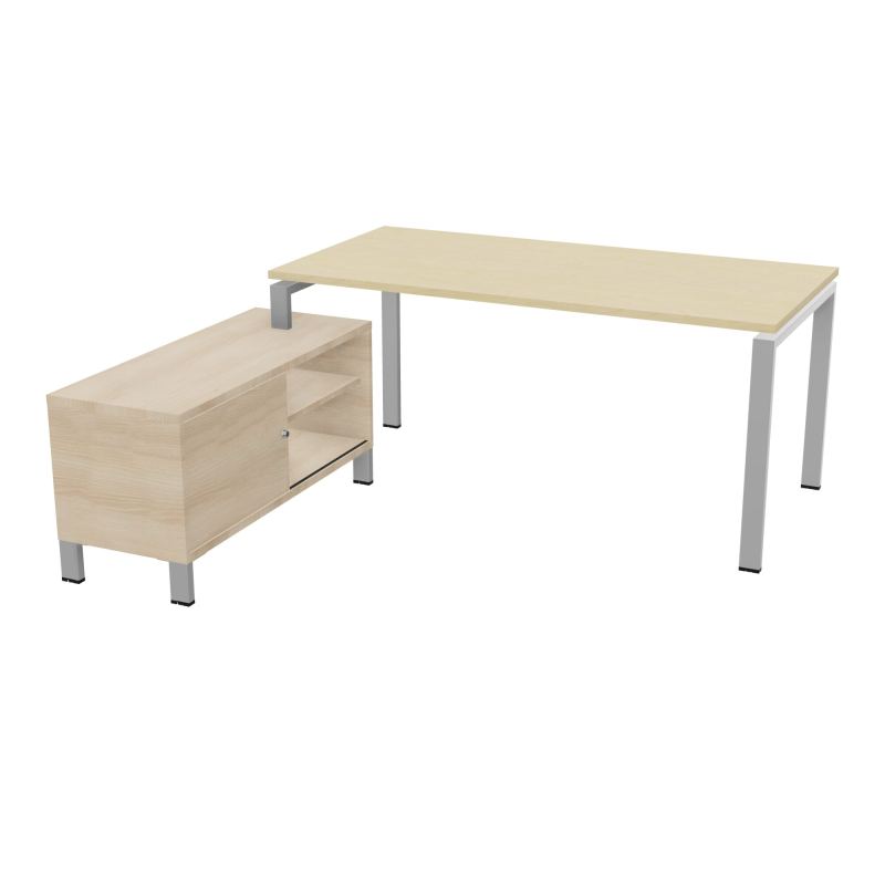 RIO BUREAU RECT. 178X168 PL 160X80 OBT + RET PORT A GAUCHE SIMPLE ACCES  N8 SA RZ